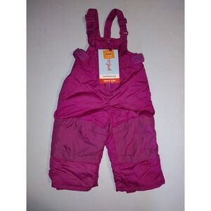 Cat & Jack Kids Snow Bibs Overalls Purple Winter Padded Insulated 12M NWT‎